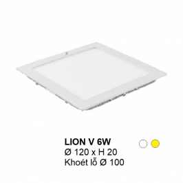 Đèn led âm trần LION V 6W